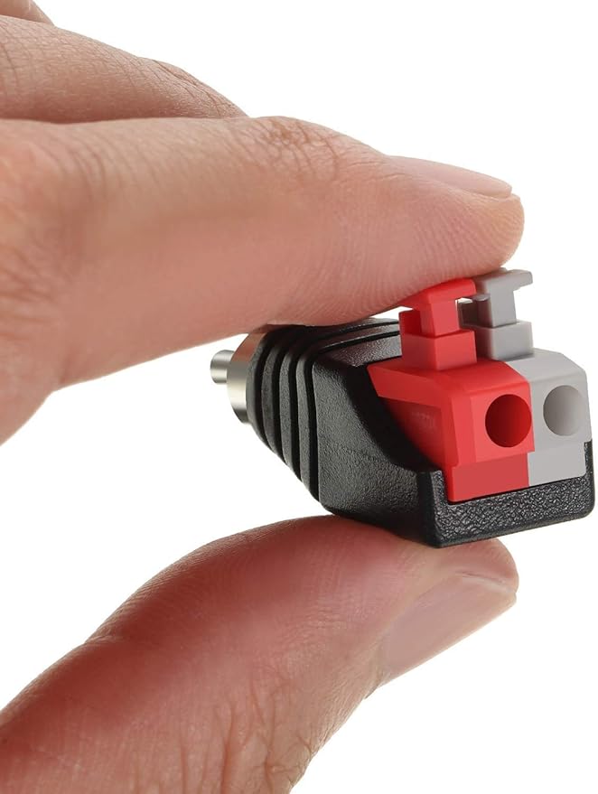 Adaptador de Cable de Altavoz a Conector RCA Macho 10 Piezas miniatura 4