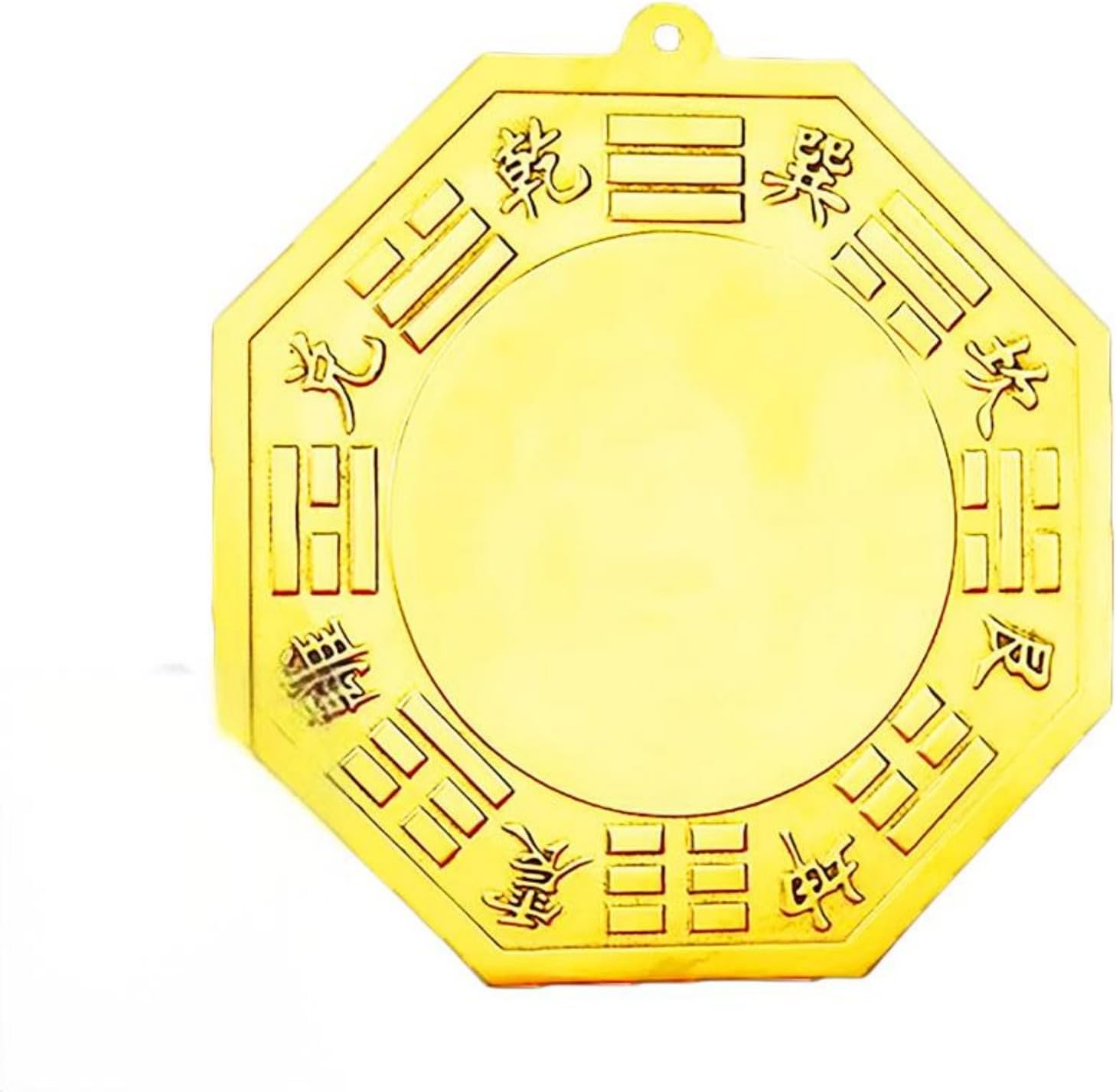 纯黄铜八卦镜门口凸镜面凹镜太极镇窗户店铺宅大门口平面镜阳台 fengshui Chinese Tassel Ornaments-1668