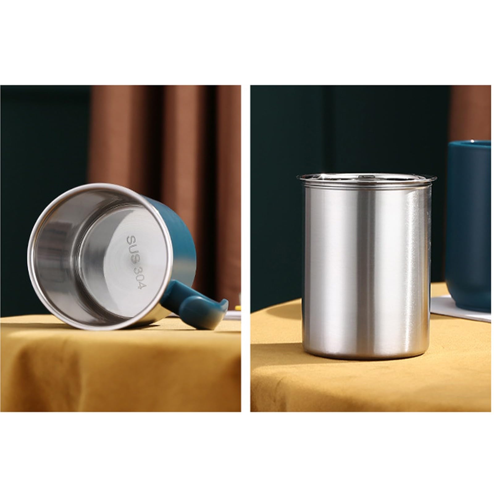 Taza antiderrames para personas mayores, taza de fácil agarre con asa y tapa, a prueba de fugas, ayuda de alimentación de rehabilitación para ancianos y pacientes postrados en cama, apoyo para la vida