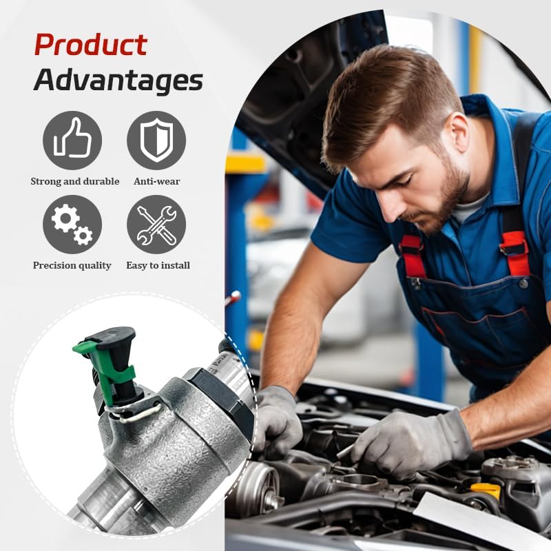 5 Pcs Injector Leak Off Pipe Clips, Diesel Fuel Injector Retaining Clips for Common Rail Injector System - Replacement for 1379930 1982A4