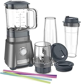 Cuisinart cpb-380 Mixeur en verre noir, acier inoxydable – Blender (Mixeur en verre, noir, acier inoxydable)
