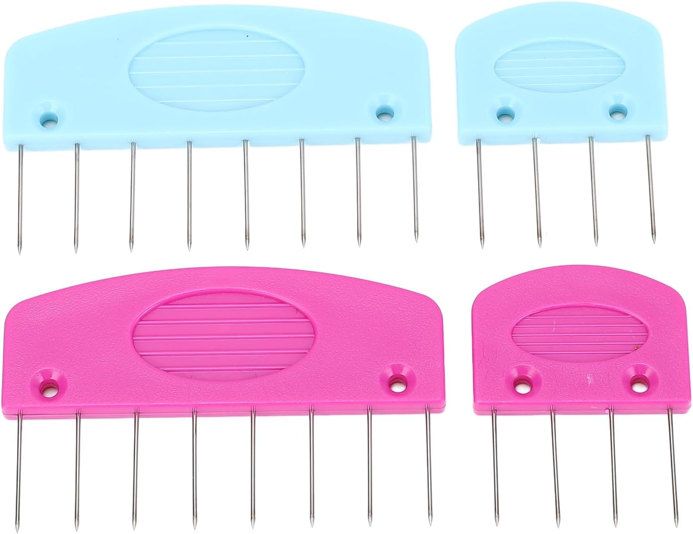 20 Pcs Knit Blocking Comb Set | Stainless Steel & Plastic Sweater Shaper for Knitting/Crochet/Needlework | Uniform Stretching & Expert Shaping Tool with Storage Box