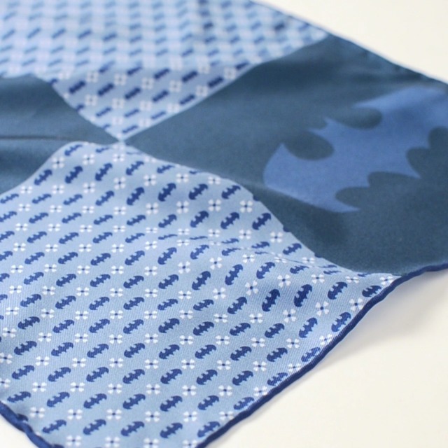 Pañuelo de bolsillo azul con motivos Batman miniatura 6