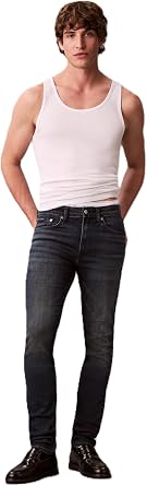 Calvin Klein Mens Calvin Klein Mens Skinny Fit Jeans