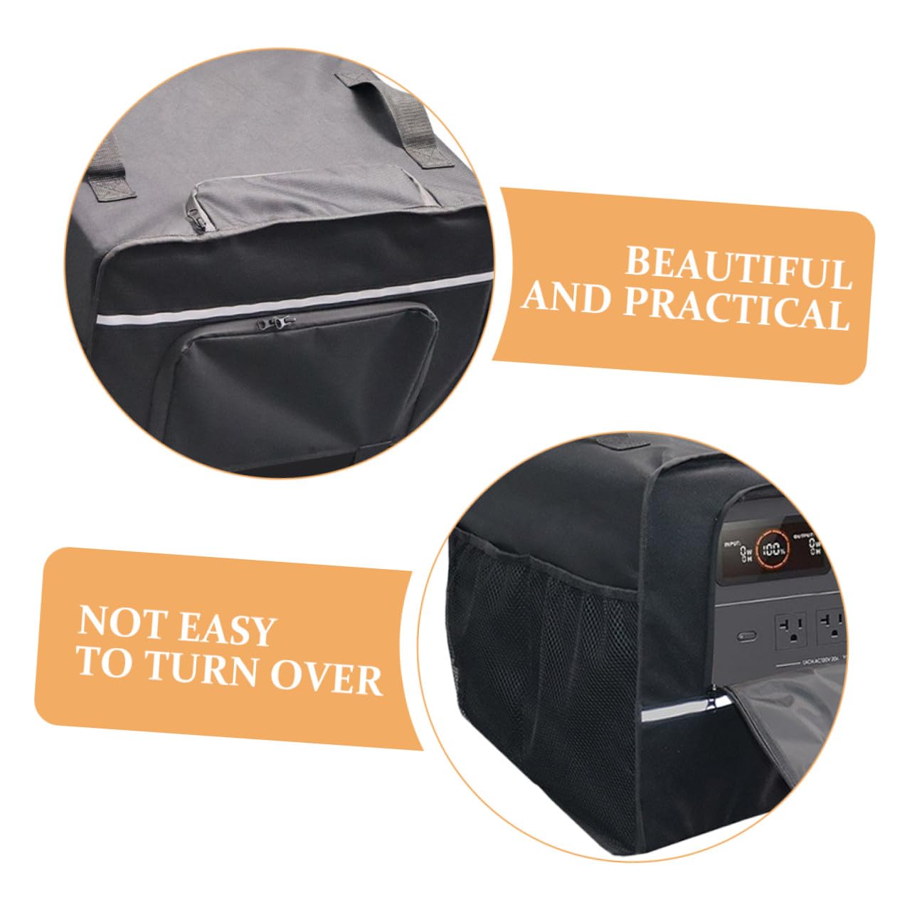 Alasum Cubierta para Generador Resistente Intemperie Protege contra Lluvia y Polvo para Uso Exterior Portátil y Fácil de Instalar