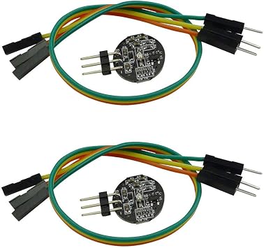 2 PCS Pulse Sensor Pulse Sensor Module Heart Rate Earlobe Heart Rate Heart Rate Test 3.3V5V Compatible with Arduino