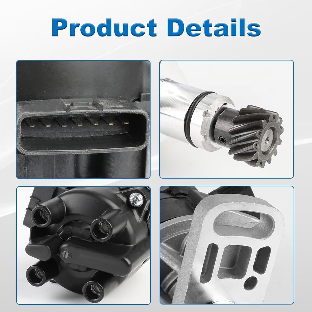 JDMON Ignition Distributor with Rotor Compatible with Chevy Tracker, Geo Tracker, Pontiac Sunrunner, Suzuki Sidekick, X-90, 1.6L 1996-1998 Replacement for 31-25404 84-25404 3125404 8425404 3310070E00