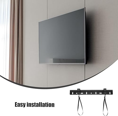 Miniatura 8 de Soporte de pared para televisores, construcción de hierro resistente, fácil instalación, opciones telescópicas y fijas, soporte de pared confiable