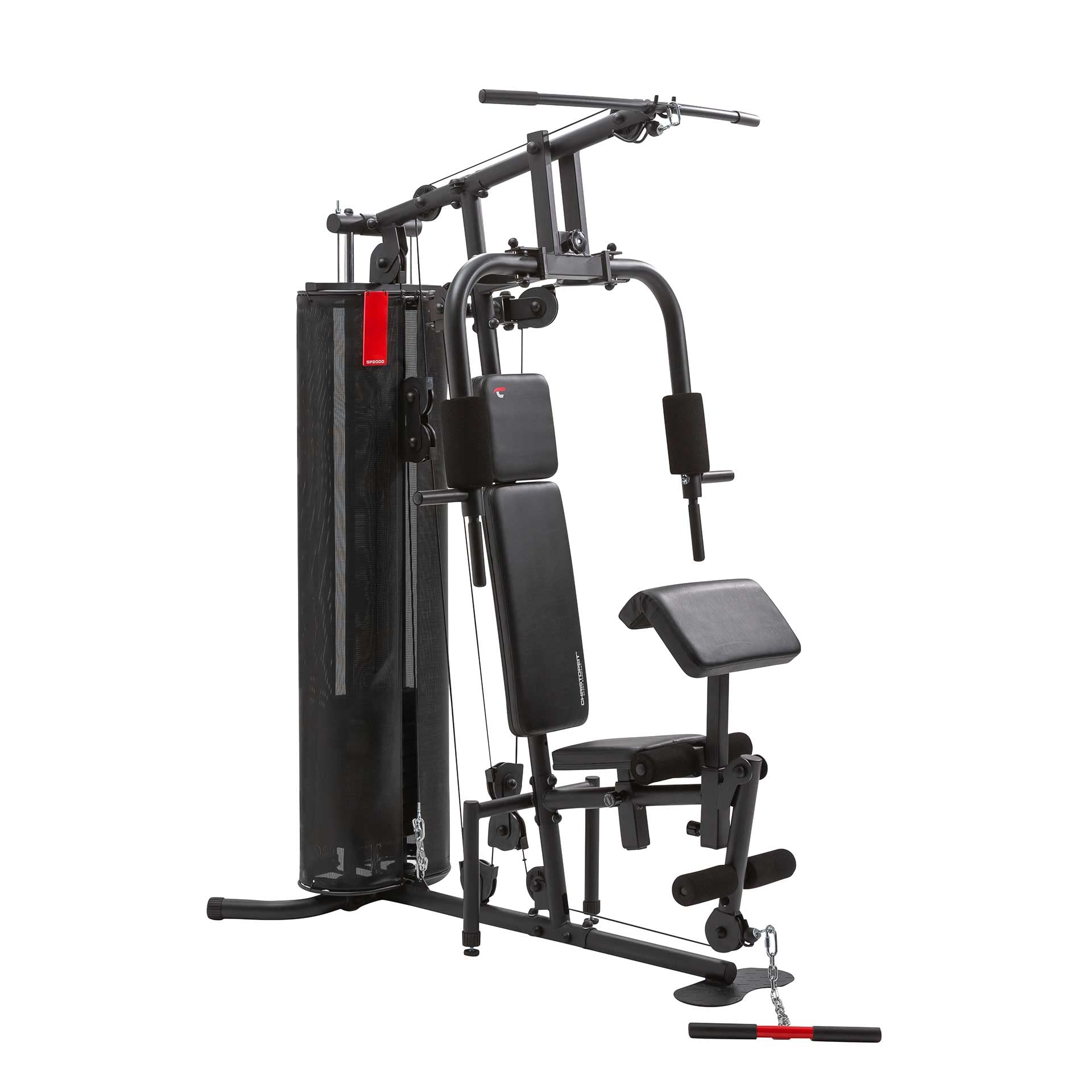Christopeit Sport SP 2000 - Kraftstation für Oberkörper, Arme, Bauch und Beine - Ganzkörpertraining zuhause - Multi-Gym