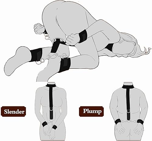 Miniatura 3 de Esposas peludas para adultos para dormitorio, kit de amarres de mano sexual, pulseras sexuales, juguetes sexuales, barra de esparcidor de bondage,