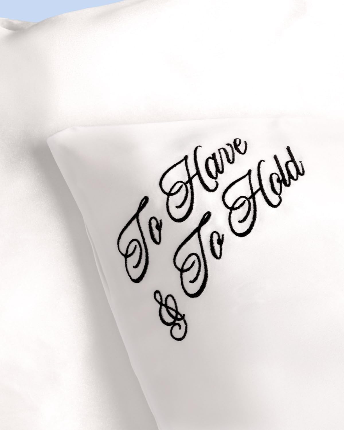 xo, Fetti to Have and to Hold Bride Pillowcase - 20x26 Satin Pillowcase with Zipper, Machine Washable, Smooth & Cooling | Bridal Shower, Wedding Gift, Bride Gift, Bachelorette Party