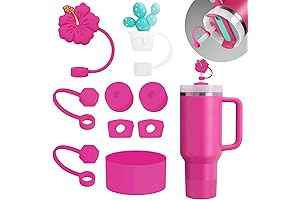 Stanley Cup Accessories Set for Lively Pink Enthusiasts
