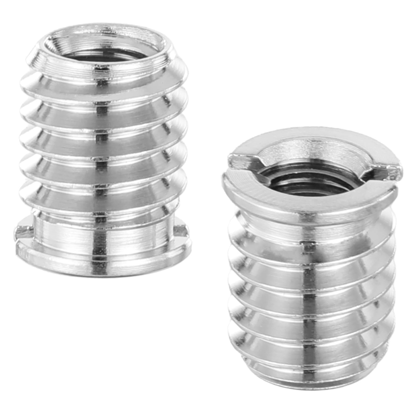 4 PCS 1/4 to 3/8 Adapter, 1/4 Female to 3/8 Male Adapter Tripod Thread Adapters 12 Mm Height Reducer Bushing Convert Screw Adapters for Camera Dslr