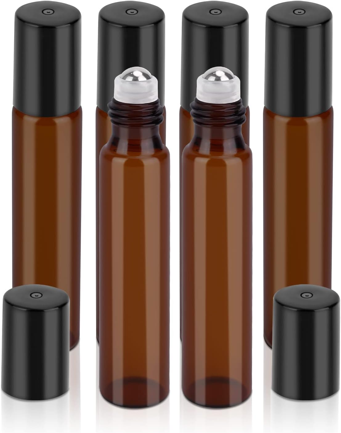 Vivaplex, 6 botellas de vidrio vacías, grandes, 8 onzas, colores