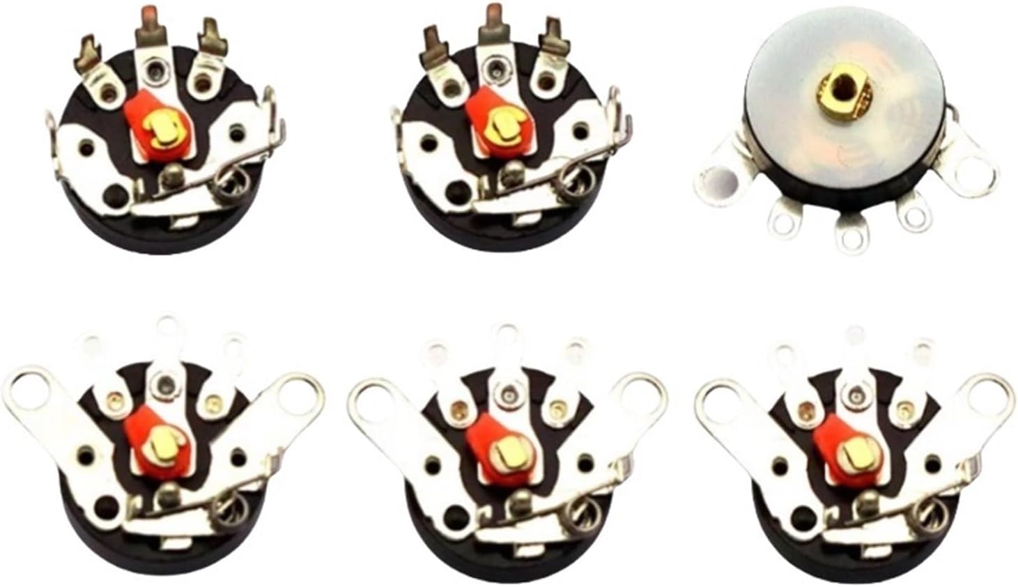 10PCS volume potentiometer, radio potentiometer, flat foot bent foot with switch RV12MM B10K 10K B103(Bend foot switch)