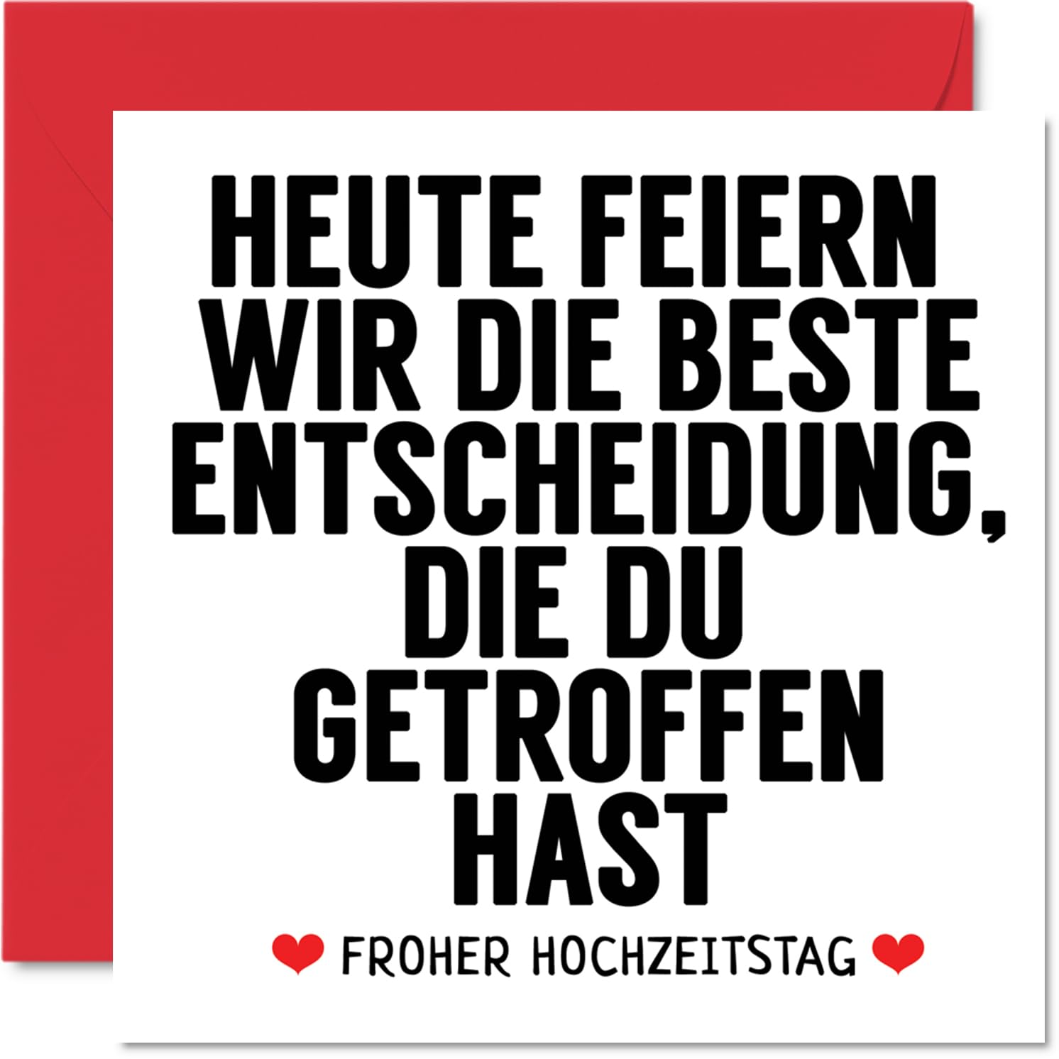 Lustige Karte Zum 22. Hochzeitstag – Jubiläumskarte Für Ehemann Oder Ehefrau, Mit Persönlicher Nachricht