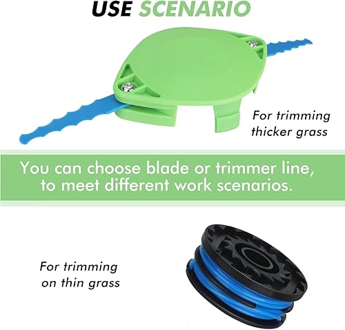 Miniatura 6 de THTEN 29242 29082 - Cabezal de cuchillas de recortadora compatible con Greenworks 24V 40V 21052 29272 y 21212 cortadoras eléctricas de cuerda 16