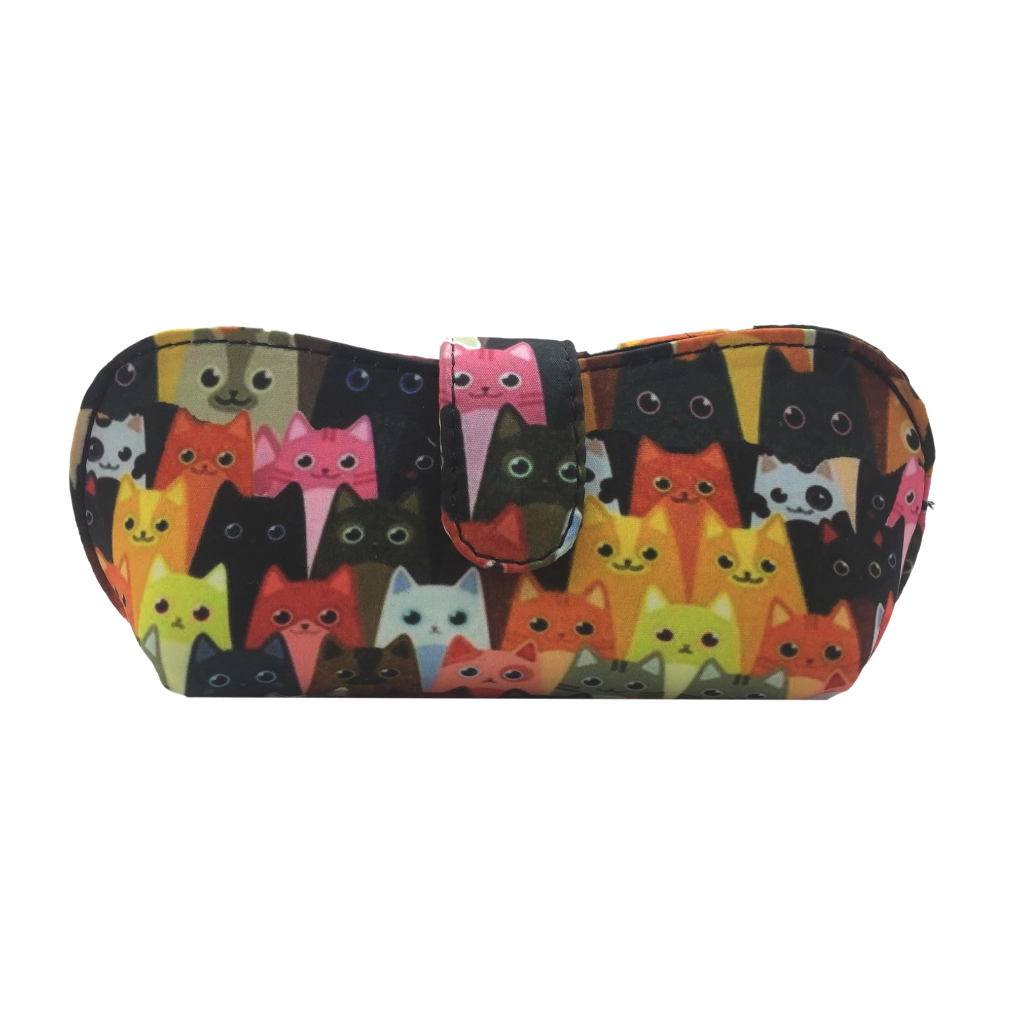 STYLE BITEFabric Sunglasses Case with Floral Print | Soft Padded Eyeglass Case with Magnetic Snap | Protective Spectacle Box for Women & Men | Durable Glasses Holder