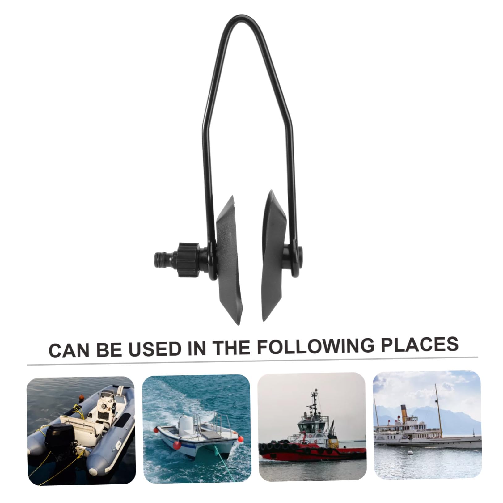 VICASKY Support de Rinçage Moteur Bateau Cadre Acier Ressort Noir Connexion Rapide pour Tuyau Arrosage Jardin Nettoyage Moteur Hors Bord et Yacht