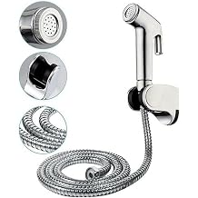 Toilet Bidet Handheld Sprayer Hand Held Bidet Shower With Chrome Finish For Personal Cleaning And Multi-Use Applications
