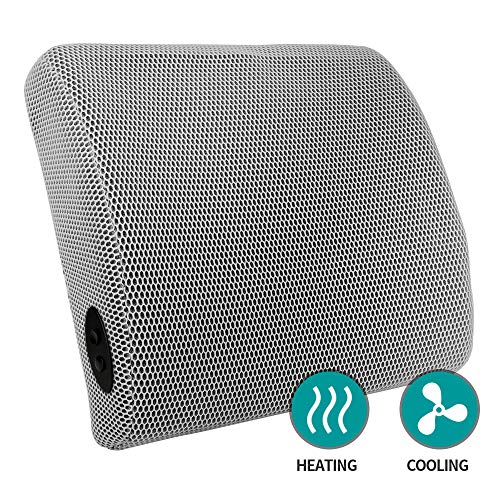 Sooswel Cooling Car Seat Cushion-Far Infrared Heated Car Cushion for Back Pain Relief