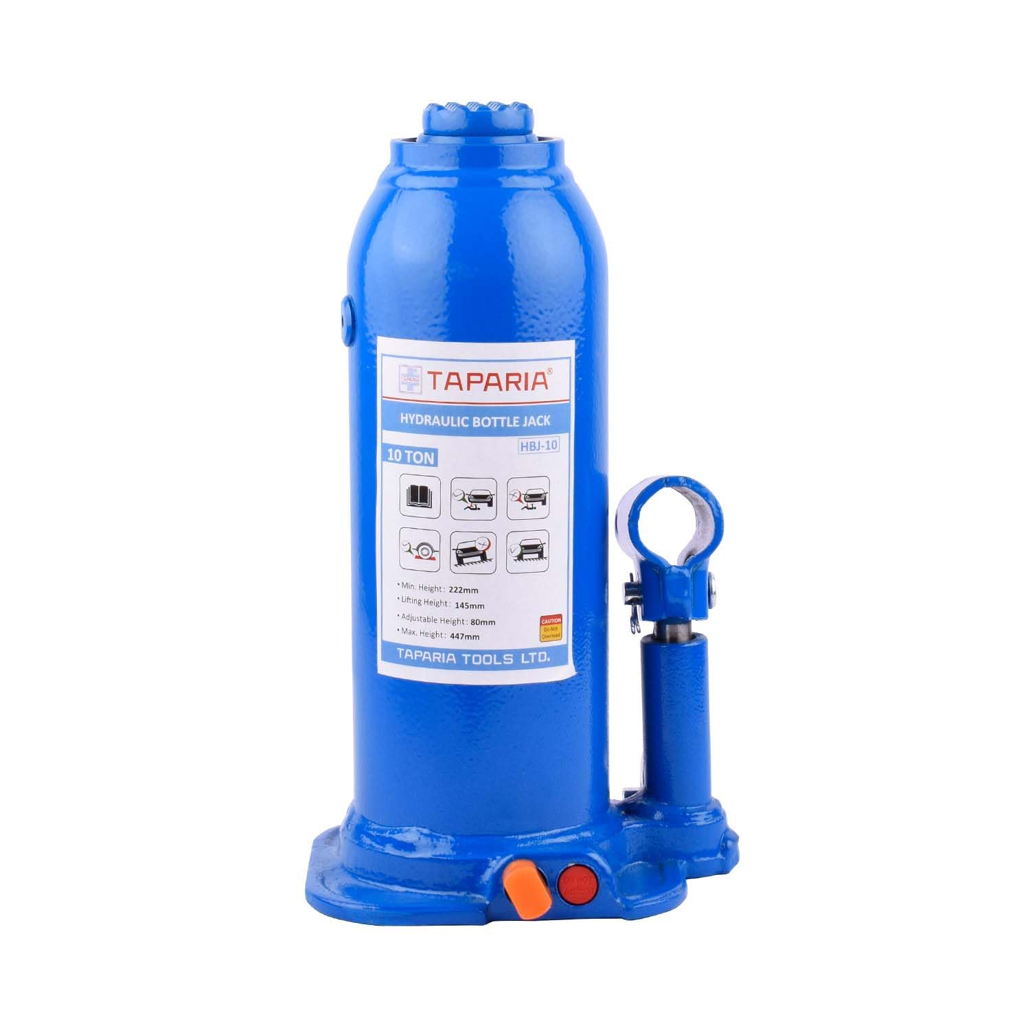 Taparia Hydraulic Bottle Jack, 10 Ton (Hbj 10) Amazon.in Car & Motorbike