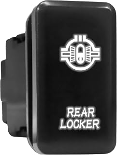Rear Locker Symbol Older Model Push Button Compatible with Toyota (/ Surface Size 1.54 x 0.83 inches)