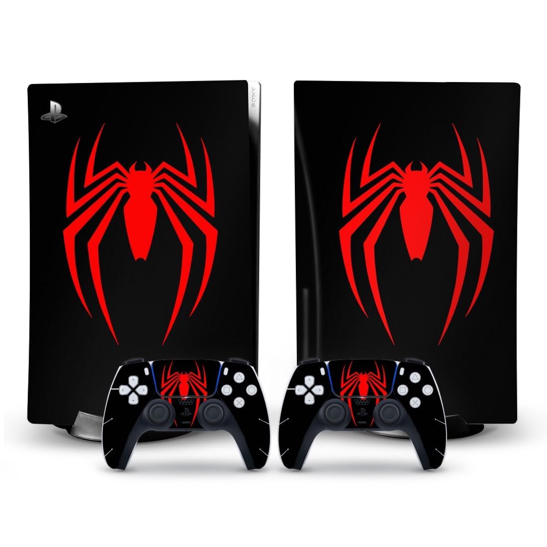 Khushi Decor Spider Man Red Black UV 3M Vinyl Sticker Decals for Playstation 5 Disk Version Console and Two Dual Sense 5 Sticker Skins Black PS5 Skin Console and Controller Design [Video Game] (B0CT5TGCS5) Amazon Price History, Amazon Price Tracker