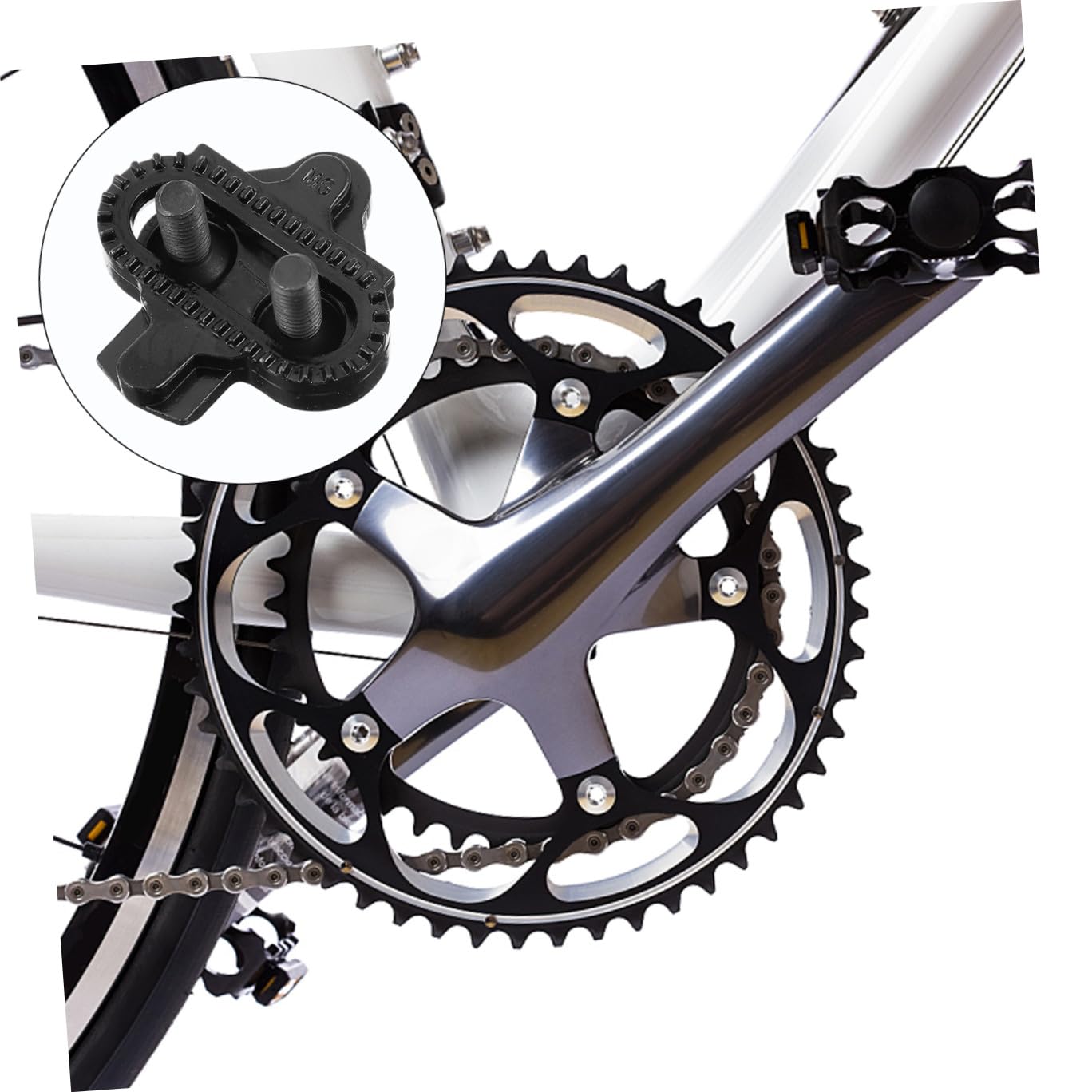 BESPORTBLE 2 Paia Di Tacchette Per Pedali Autobloccanti Per Ciclismo Robuste Tacchette Per Pedali Da Bici Per Strada E Montagna