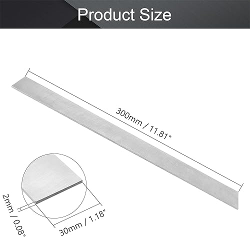 Miniatura 2 de Utoolmart Broca de herramienta de torno HSS 0.079 in x 1.181 in x 11.811 in Torno cuadrado Torno Herramienta de torneado en blanco de acero de alta