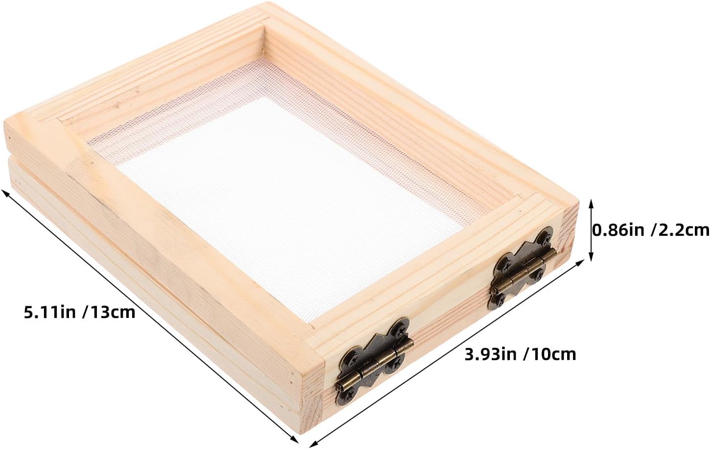 COOPHYA 4pcs Wooden Papermaking Mesh Frame Mold with Smooth Surface, Multifunctional Deckle Screen for DIY Handmade Paper Crafts and Dried Flower Projects, for Classroom and Educational
