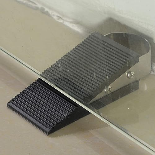 Miniatura 5 de Elome Tope de puerta de goma, soporte de cuña de seguridad resistente, se adapta a suelos de hormigón laminado de madera para casa, dormitorio,