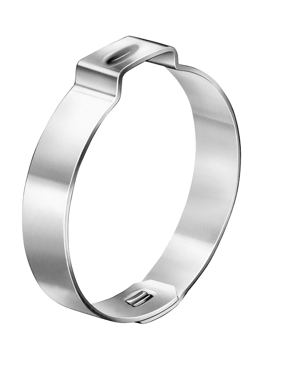 Oetiker 10500344 Zinc-Plated Steel Hose Clamp with Mechanical Interlock, One Ear, 7 mm Band Width, Clamp ID Range 35.0 mm (Closed) - 38.1 mm (Open) (Pack of 25)