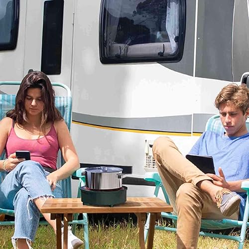 Miniatura 8 de Mini estufa de inducción de 700 W120 V, mini quemador de inducción, mini placa eléctrica, mini placa caliente portátil para café y leche, pequeña