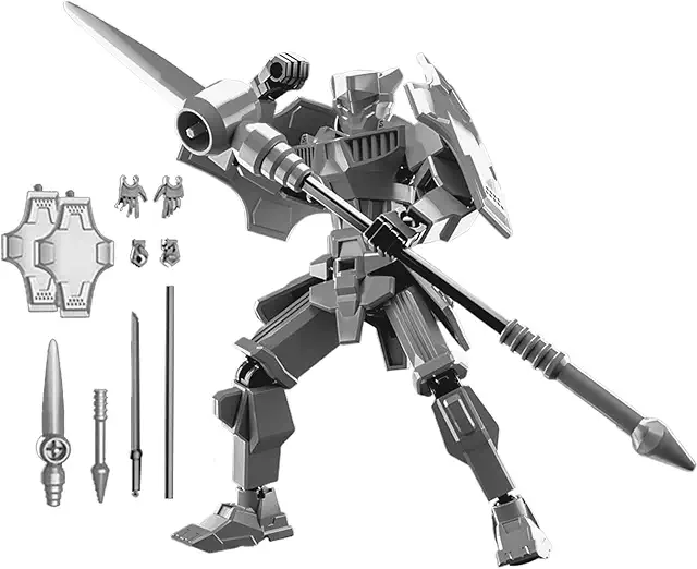 Figurine robot articulé 3D - Modèle mécanique articulé pour collection et décoration