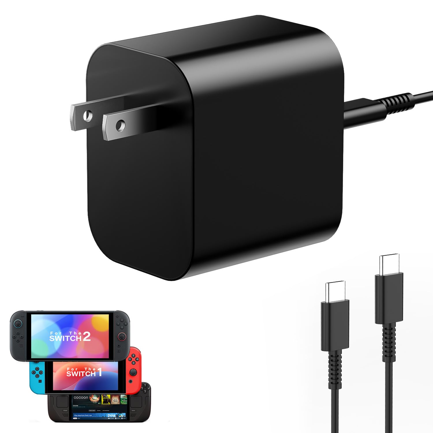 Switch Power Supply AC Adapter Type C Fast Charge Switch 2 Charging-image-0