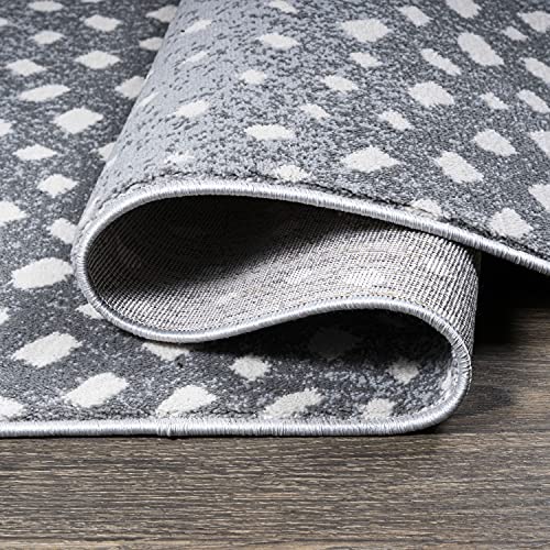 Jonathan Y Saf100B-210 Antelope Modern Animal Indoor Area-Rug Casual Contemporary Striped Easy-Cleaning Bedroom Kitchen Living Room Non Shedding, 2 X 10, Light Gray/Cream #TOP6
