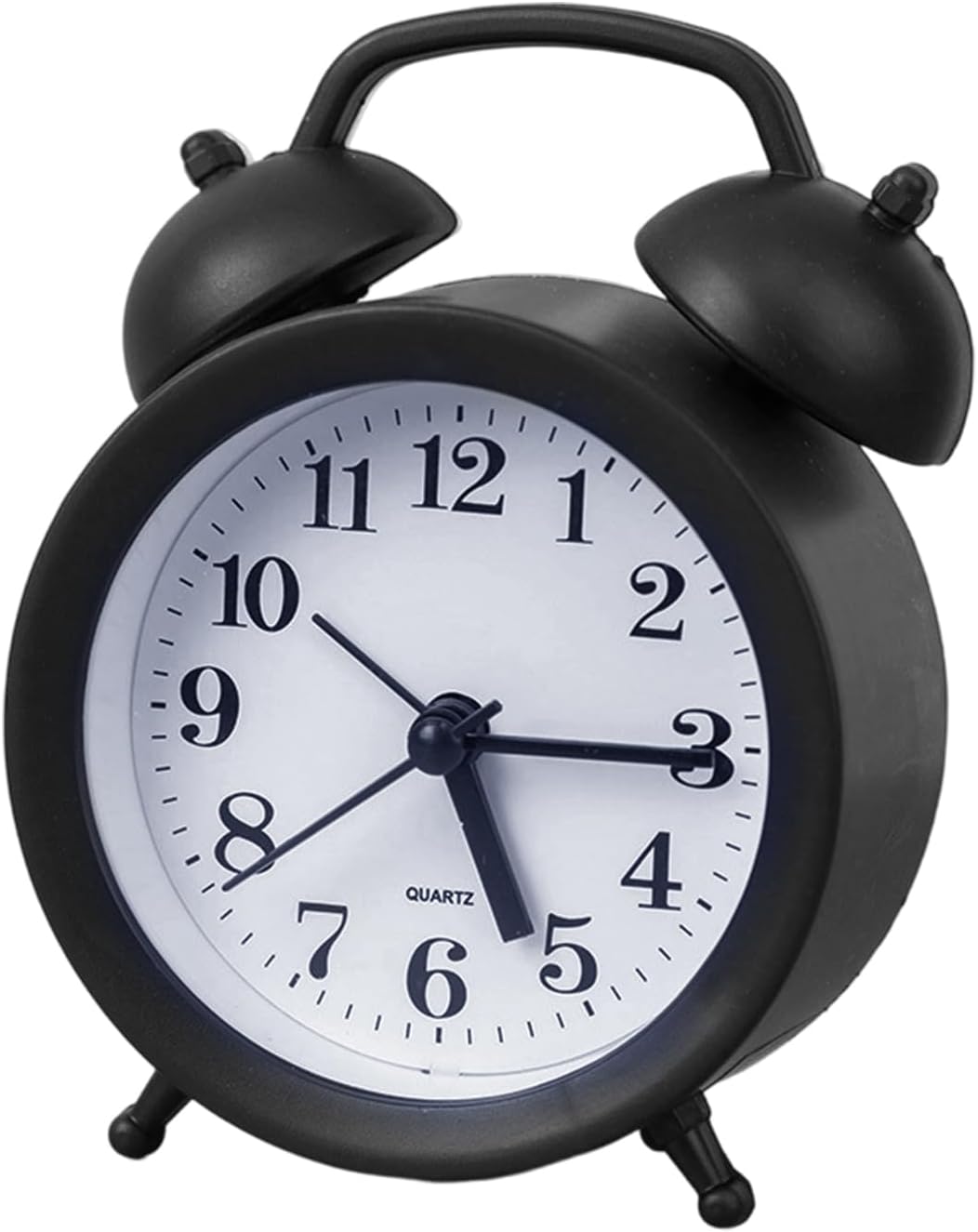 Mechanical Alarm Clock, 3.35 Inches Analog Bell Alarm Clocks, Battery Operated Silent Clocks, Easy Set, Student Gift, Classic Bell Ringing, Small Desk Clock For Dorm Kitchen Home Office