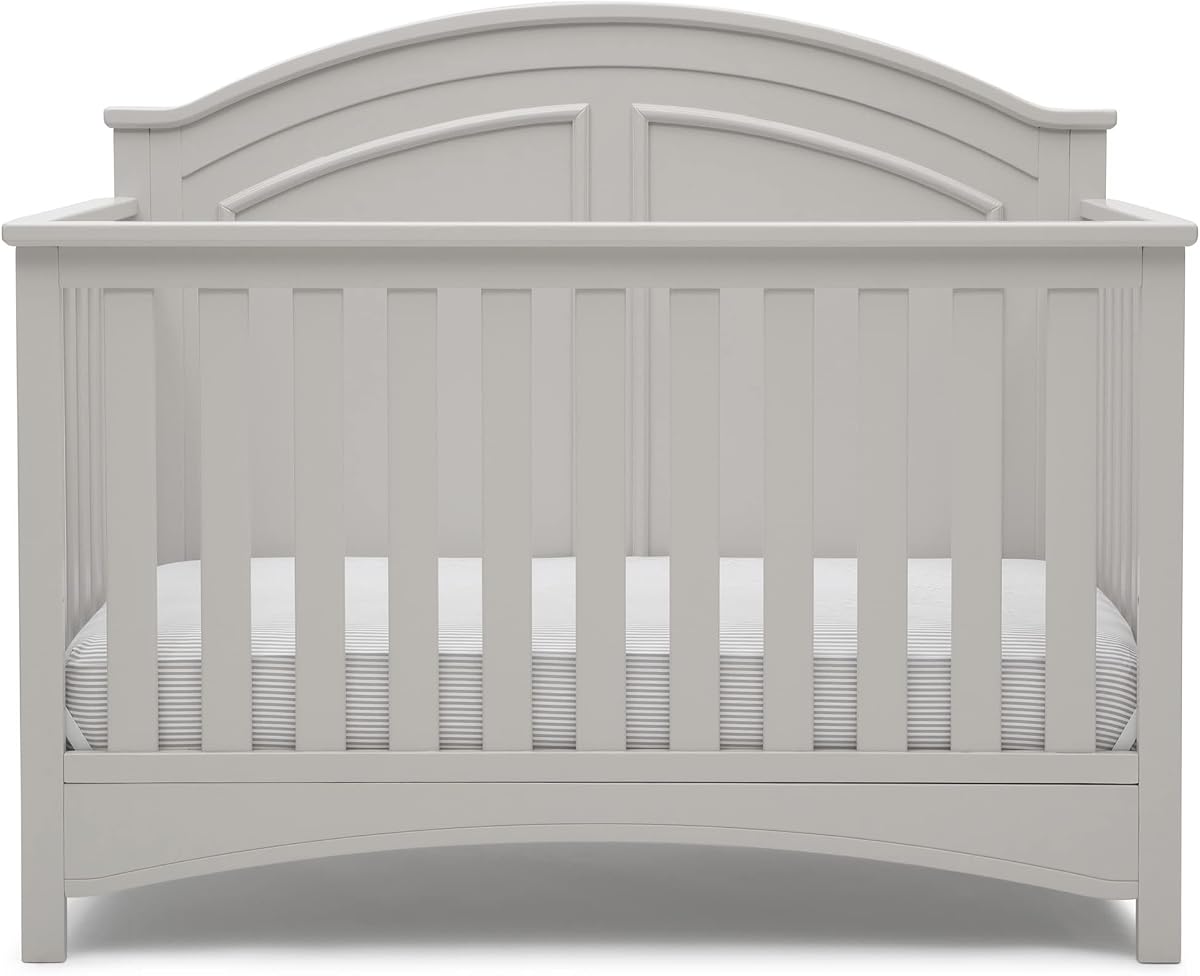 Cuna convertible 6 en 1 Perry - Certificación Greenguard Gold, gris luna