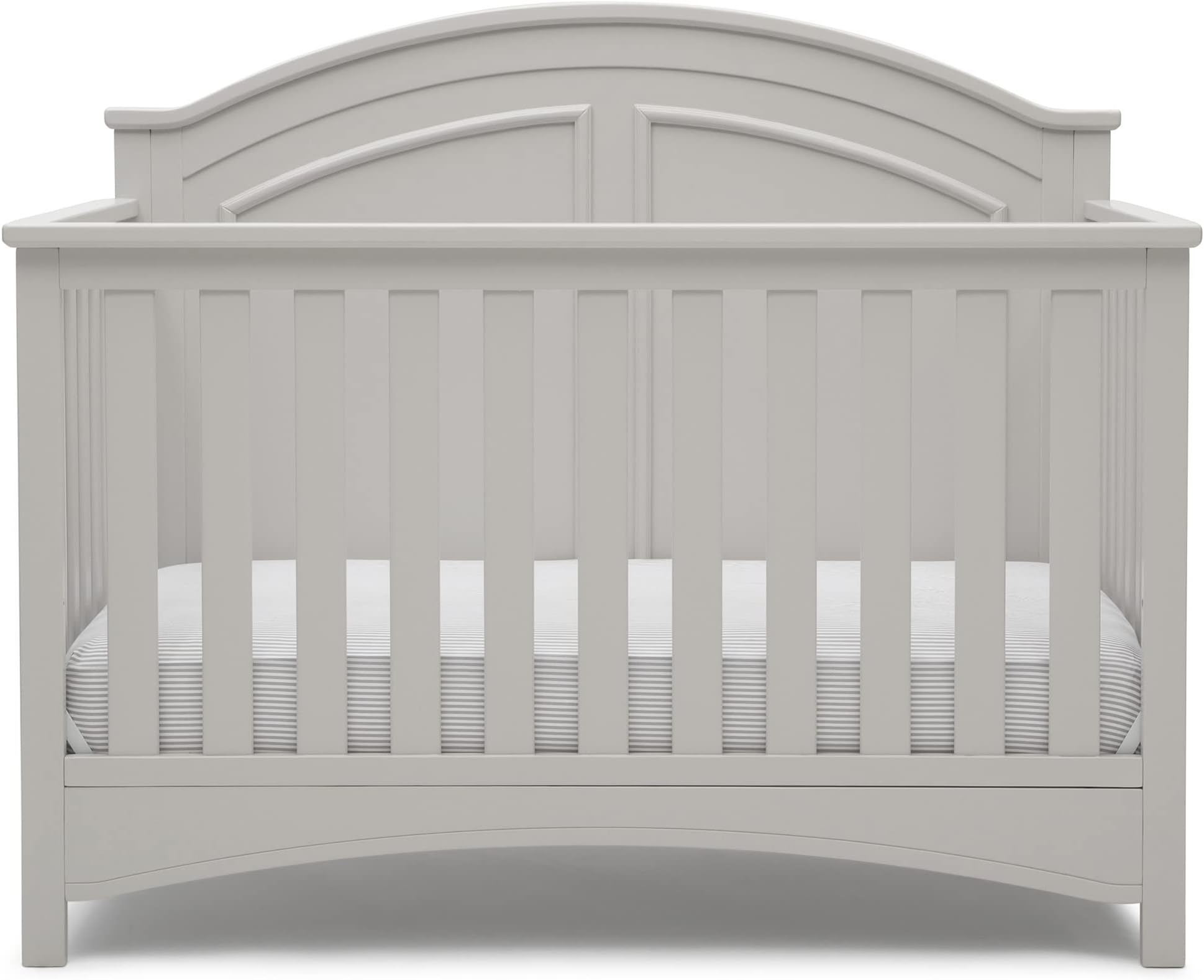Delta Children Perry 6-in-1 Convertible Crib - Greenguard Gold Certified, Moonstruck Grey