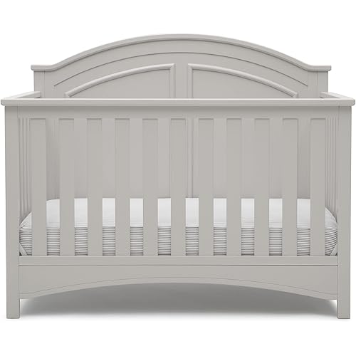Delta Children Perry 6-in-1 Convertible Crib - Greenguard Gold Certified, Moonstruck Grey