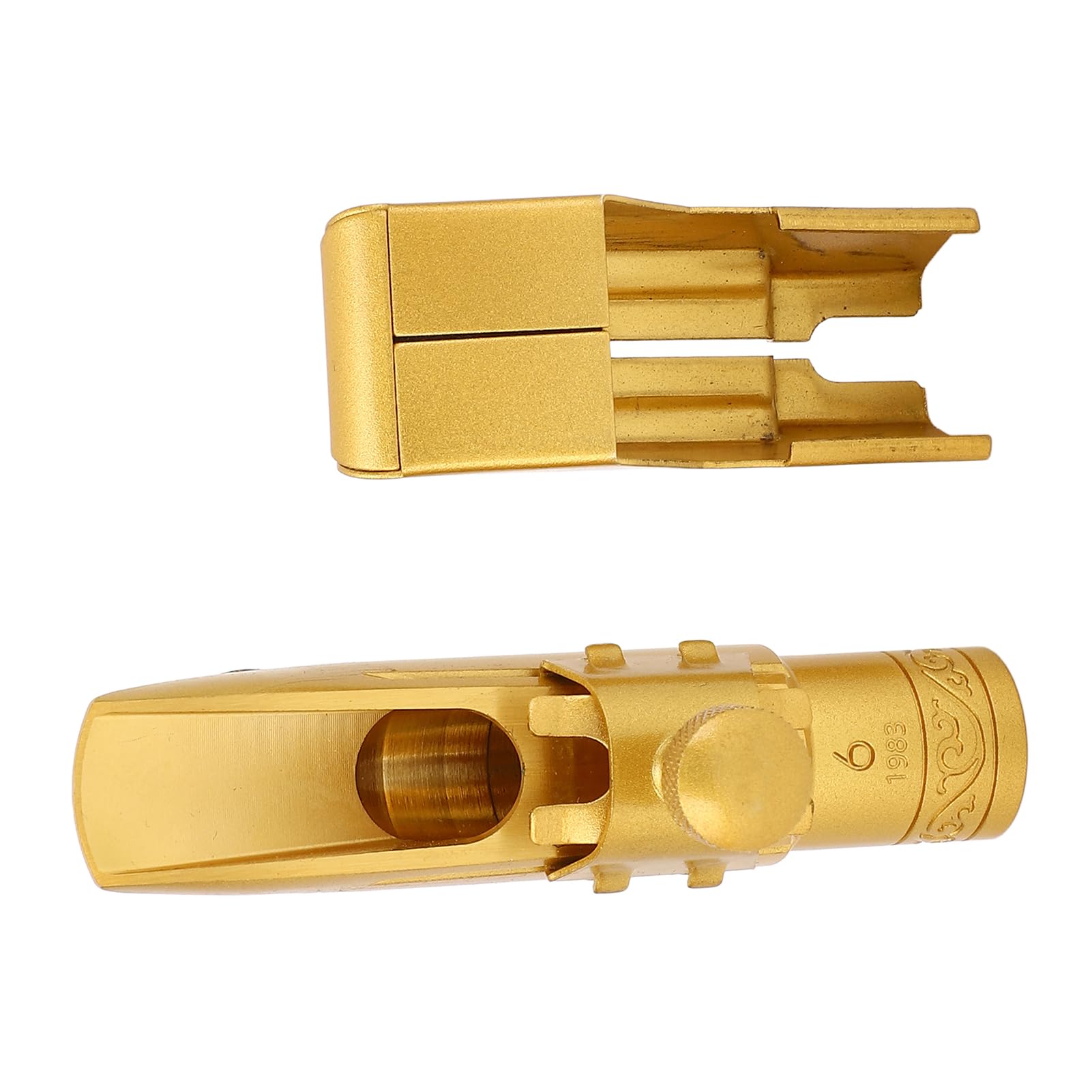 Bocchino per Sassofono Contralto, Copertura Scorrevole in Metallo Bocchino per Sassofono Contralto Mib Costruzione in Ottone 6C, per con Suono Brillante e Volume Potente per Sassofonisti e