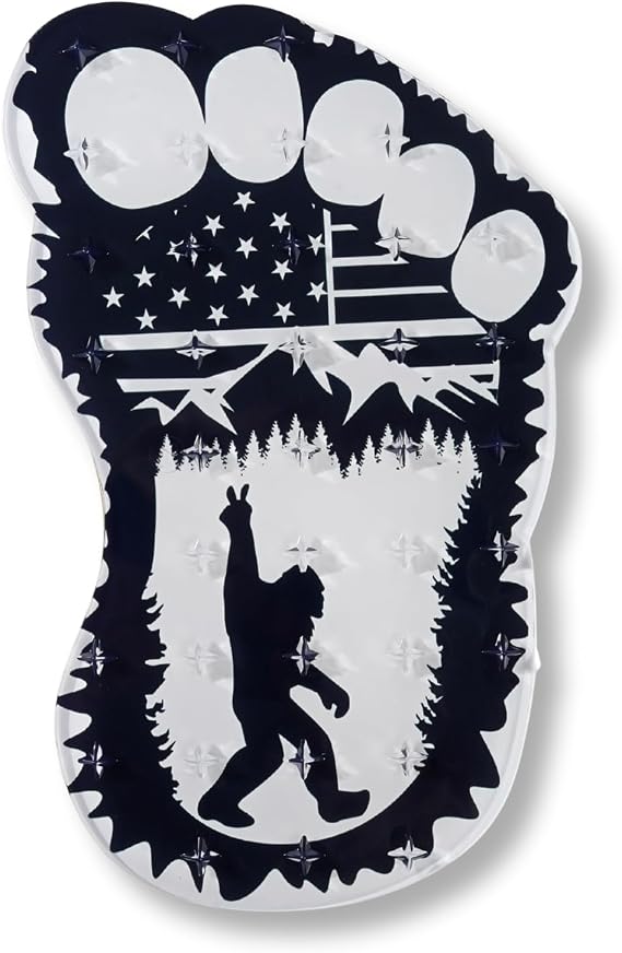 devembr Snowboard Stomp Pad for Bigfoot Lovers, Funny Stomp Pads Snowboarding with 3D Bumps Design, PVC Material