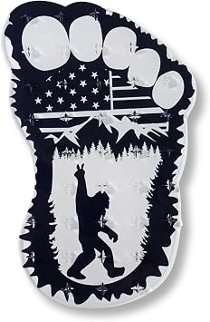 devembr Snowboard Stomp Pad for Bigfoot Lovers, Funny Stomp Pads Snowboarding with 3D Bumps Design, PVC Material