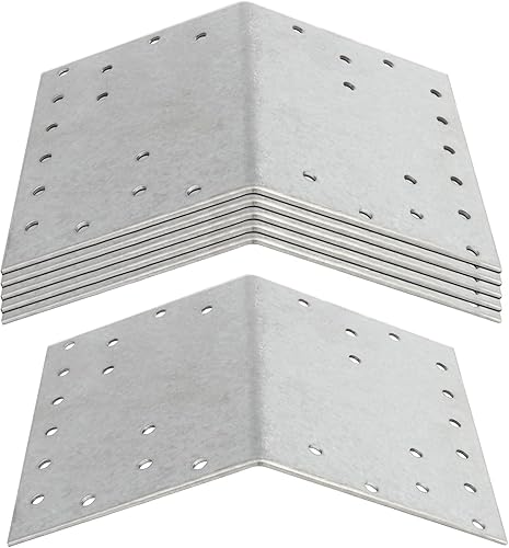 Miniatura 4 de GBGS 6 conectores de placa de 45 grados en el interior, soporte de placa de amarre de armadura de 5 x 3-1/2 pulgadas