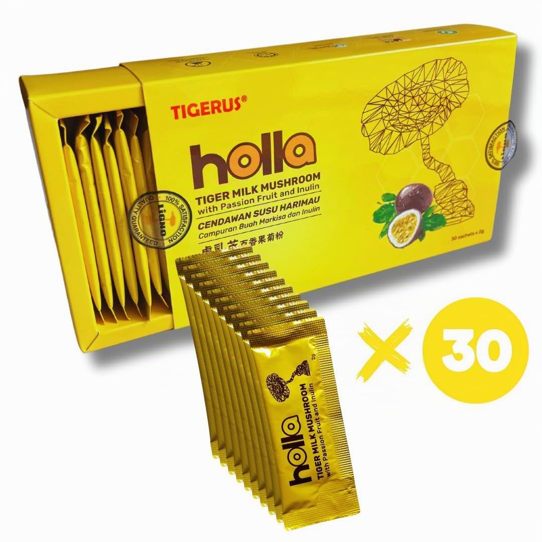 Fruit de la passion Tigre de lait + Lignosus Tiger Milk Mushroom + Inuline – Idéal mix Soupes, Smoothies & Desserts