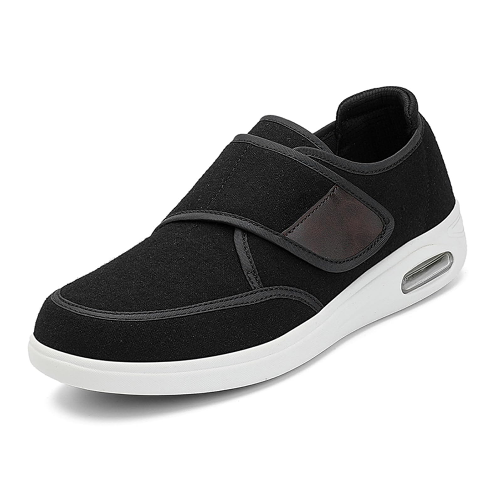Zapatos OrtopéDicos Mujer Juanetes Osteoartritis Hombre Los Ancianos para Deportivas Ancho Especial Zapatillas Diabeticos Cómodas Zapato Ortopedico,Negro,36 EU