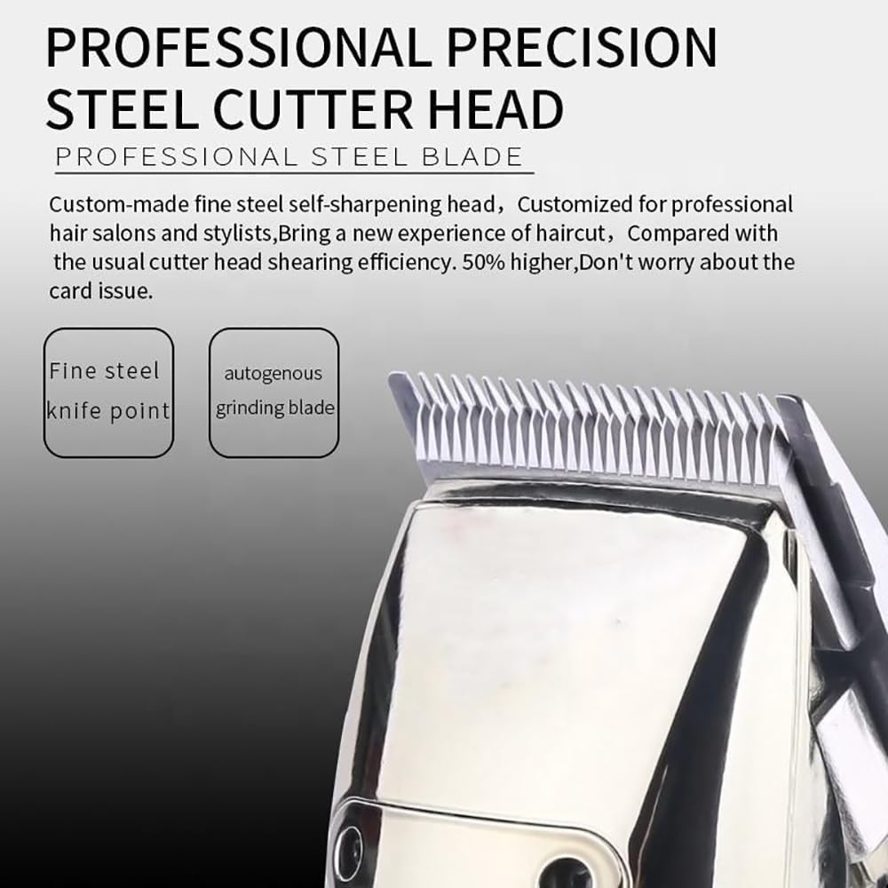 Hair Cutting Tool, Professional Barber Hair Trimmer for Men 2 Speed Beard Trimmer Rechargeable Hair Clipper Grooming Haircut Machine