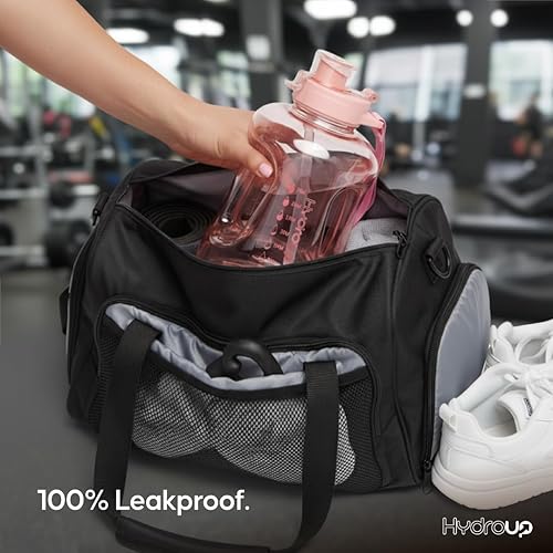 Miniatura 3 de Jarra deportiva de 58 onzas, jarra de agua grande de plástico transparente con popote 2 en 1 y tapa para beber, marcadores de tiempo motivacionales,