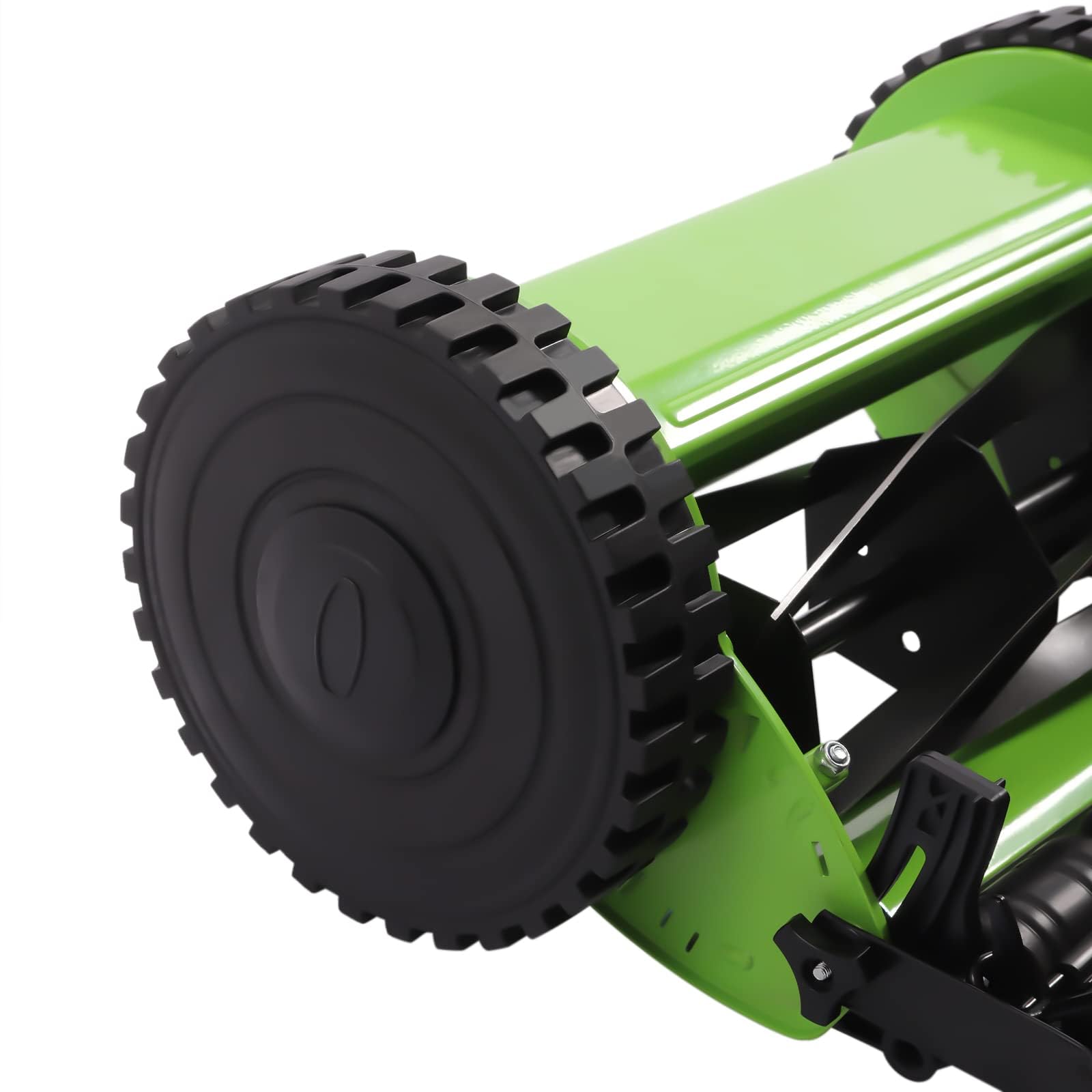 Cortacésped manual con carrete de empuje con recogedor de césped, cortador de césped manual de 12 pulgadas para recortar césped de jardín, mantenimiento